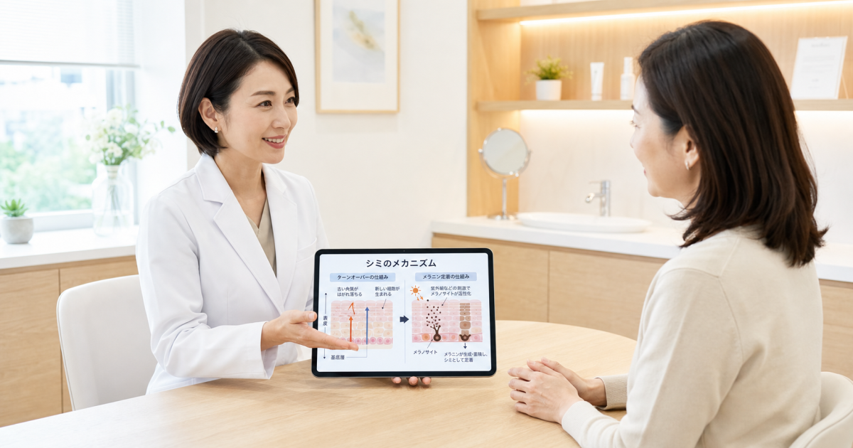 なぜ40代で急増する？老人性色素斑ができる2大原因と肌のメカニズム
