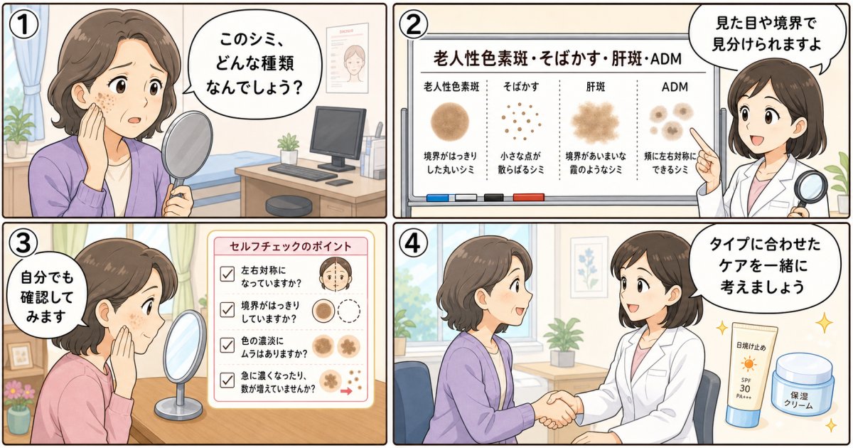 シミの種類と見分け方