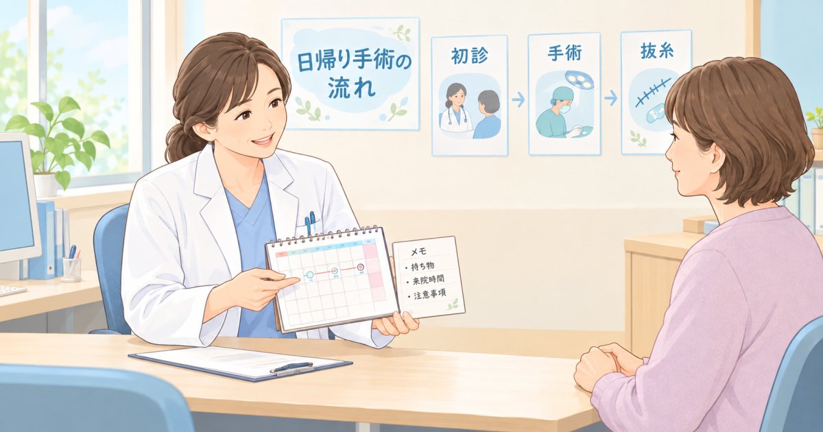 皮膚腫瘍の日帰り手術について